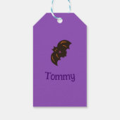 Happy Halloween Cat Lover Coffee Cup Canvas tas Cadeaulabel (Achterkant)