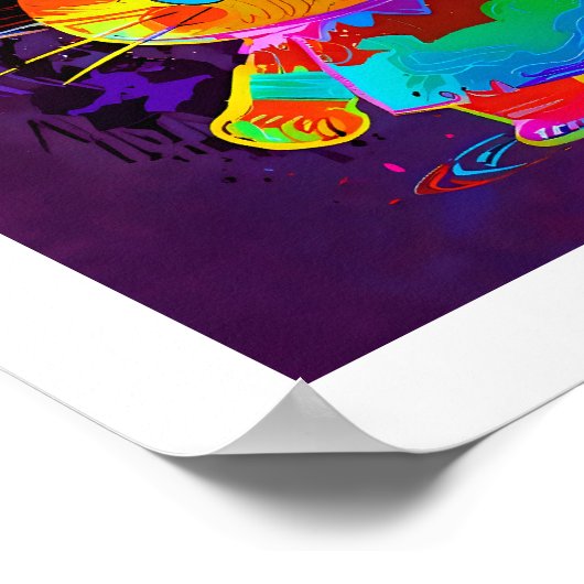 Happy Halloween Cat Poster (Hoek)