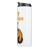 Happy Halloween Cat Pumpkin Thermosbeker (Geroteerd rechts)