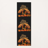 Happy Halloween Cat Pumpkin Yogamat (Voorkant)