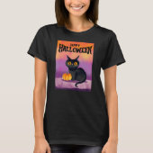 Happy Halloween Cat Shirt (Voorkant)
