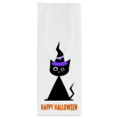Happy {halloween} Cat Wijn Cadeautas (Achterkant)