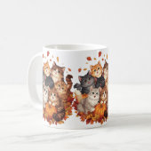 Happy Halloween Cats and Pumpkins  Koffiemok (Voorkant links)