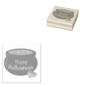 Happy Halloween Cauldron Stamp Rubberstempel (Gestempeld)