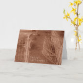 Happy Halloween Cemetary Gate Kaart (Gele Bloem)