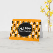 happy halloween centrumstrip kaart (Gele Bloem)