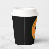 Happy Halloween cercle stickers & labels Papieren Bekers (Rechts)