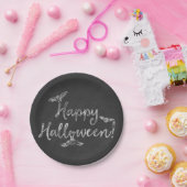 Happy Halloween Chalkboard Chalk Holiday Party Papieren Bordje (Feest)