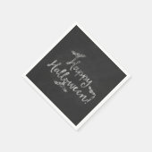Happy Halloween Chalkboard Chalk Holiday Party Servetten (Hoek)