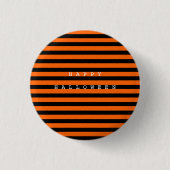 Happy Halloween Chic Black en Oranje Ronde Button 3,2 Cm (Voorkant)