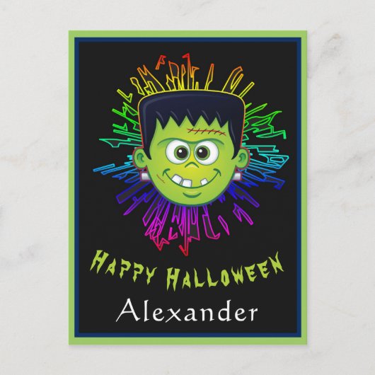 Happy Halloween Child Trick Treat Fun personaliser Briefkaart (Voorkant)