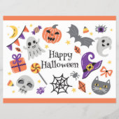 Happy Halloween Chip Bag Wrapper/Candy Bags Flyer (Voorkant)
