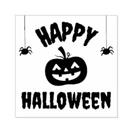 Happy Halloween Citrouille Rubberstempel
