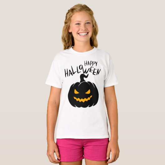 Happy Halloween Citrouille T-shirt (Voorkant volledig)