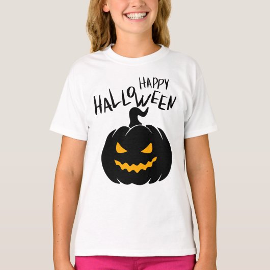Happy Halloween Citrouille T-shirt (Voorkant)