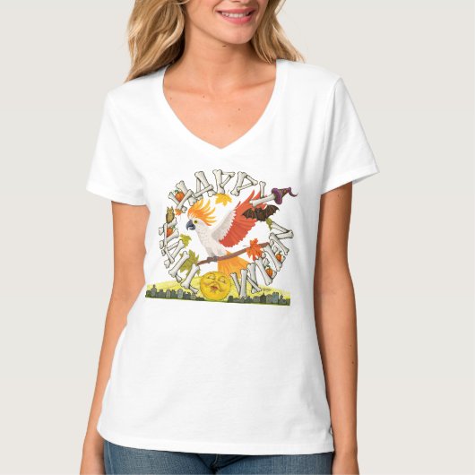 Happy Halloween Cockatoo T-shirt (Voorkant)