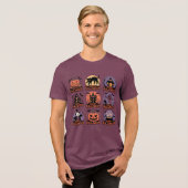 Happy Halloween Collectie – Spooky Pumpkin, Tri-Blend Shirt (Voorkant volledig)