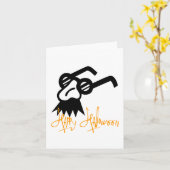 Happy Halloween Comedy Mask Kaart (Gele Bloem)