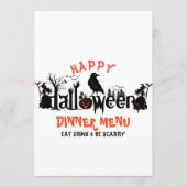 Happy Halloween Concept Diner Menu (Voorkant)