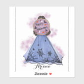 Happy Halloween Cookie Illustratie Aangepaste naam Sticker (Vel)