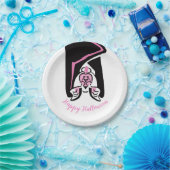 Happy Halloween - Cool Black BAT - Feest Papieren Bordje (Feest)