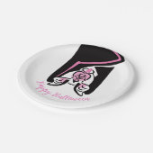 Happy Halloween - Cool Black BAT - Feest Papieren Bordje (Gekanteld)