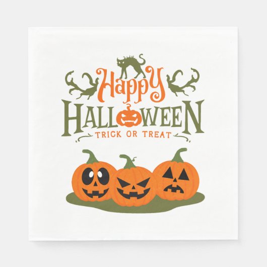 Happy Halloween - Cool Halloween Servet (Voorkant)
