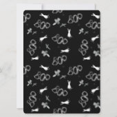 Happy Halloween Costume Birthday Party Invitation Kaart (Achterkant)