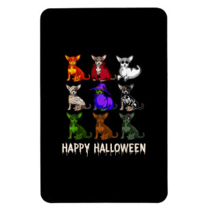 Happy Halloween Costume Chihuahua Hondenliefhebber Magneet