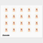 Happy Halloween Costume Design Ronde Sticker (Vel)