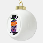 Happy Halloween Costume Halloween Cupcake Keramische Bal Ornament (Rechts)