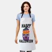 Happy Halloween Costume Halloween Cupcake Schort (Gedragen)