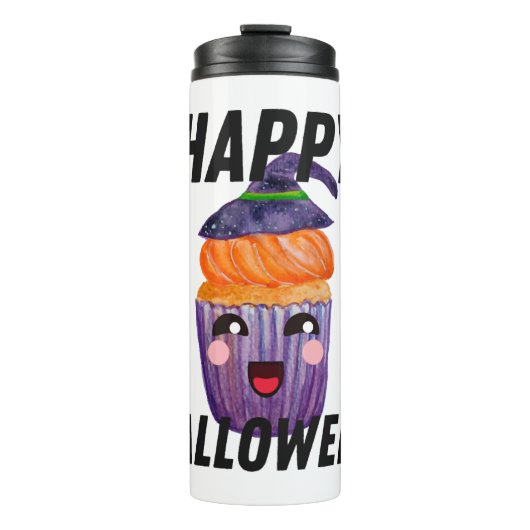 Happy Halloween Costume Halloween Cupcake Thermosbeker (Voorkant)