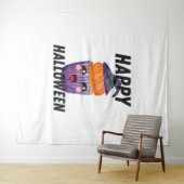 Happy Halloween Costume Halloween Cupcake Wandkleed (In Situ (horizontaal))