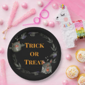 Happy Halloween Costume Party Bat Papieren Bordje (Feest)