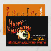 Happy Halloween Costume Party Kaart (Voorkant / Achterkant)