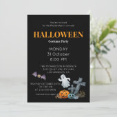 Happy Halloween Costume Party Kaart (Staand voorkant)