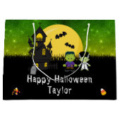 Happy Halloween Costume Party Monsters Green Groot Cadeauzakje (Voorkant)