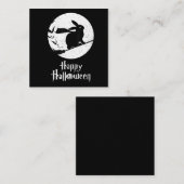 Happy Halloween Costume Witch Rabbit Lover Gift Vierkante Visitekaartje (Voorkant / Achterkant)
