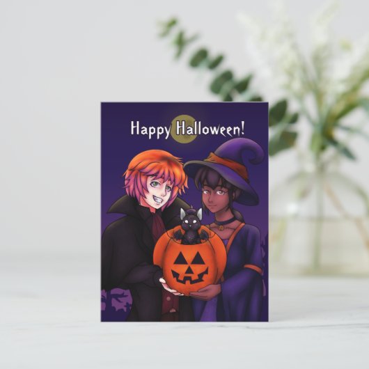 Happy Halloween Costumes Briefkaart (Staand voorkant)