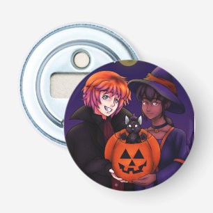 Happy Halloween Costumes Button Flesopener