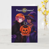 Happy Halloween Costumes Kaart (Gele Bloem)