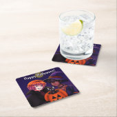 Happy Halloween Costumes Kartonnen Onderzetters (Insitu)