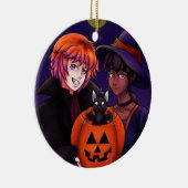 Happy Halloween Costumes Keramisch Ornament (Rechts)