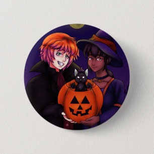 Happy Halloween Costumes Ronde Button 5,7 Cm