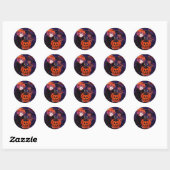 Happy Halloween Costumes Ronde Sticker (Vel)