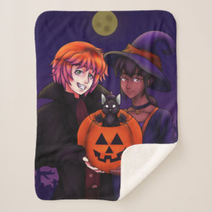 Happy Halloween Costumes Sherpa Deken