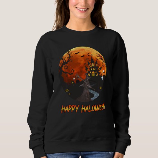 Happy Halloween Costumes Witches Trui (Voorkant)