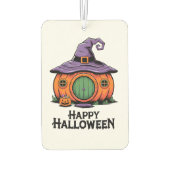 Happy Halloween Cottage & Witch Roof Air Freshener Luchtverfrisser (Achterkant)
