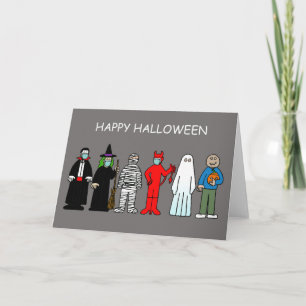 Happy Halloween Covid 19 Parade Humor Kaart